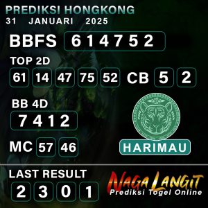 Prediksi Naga HK 31 JANUARI 2025