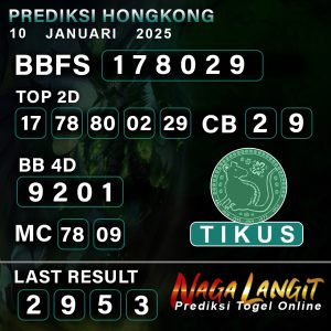 Prediksi Naga HK 10 JANUARI 2025