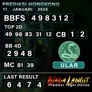 Prediksi Naga HK 11 JANUARI 2025