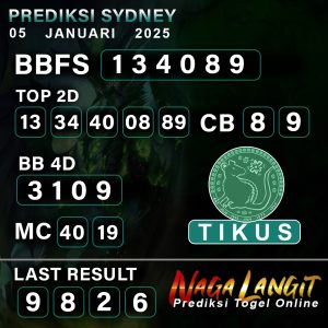 Prediksi Naga SDY 05 JANUARI 2025