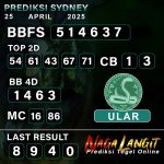 Prediksi Naga SDY 25 APRIL 2025