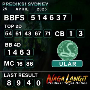 Prediksi Naga SDY 25 APRIL 2025